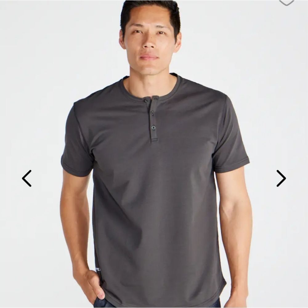 BYLT NWT drop Cut Henley T-shirt